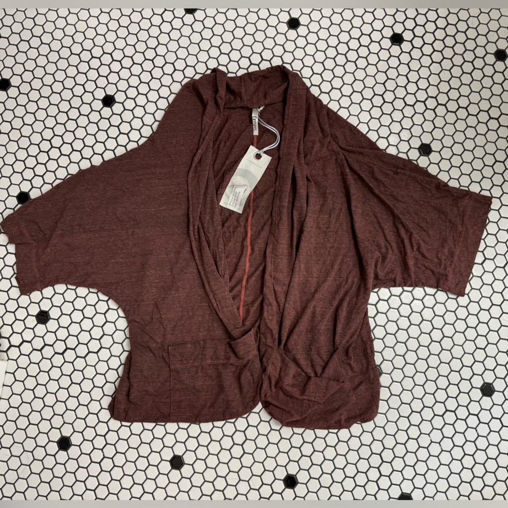 Fluxus open front cardigan size medium